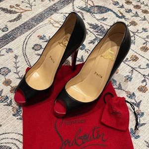 Christian Louboutin peep toe pumps